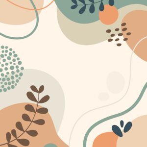 Rhythmic Living Reset cover: soft warm neutral abstract background with subtle botanical feel